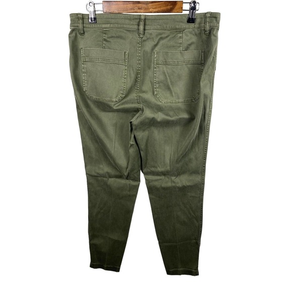 J Crew Patch Pocket Slim Boyfriend Chino Pants Green Womens Size 31 *Read* H6799 - Picture 4 of 10